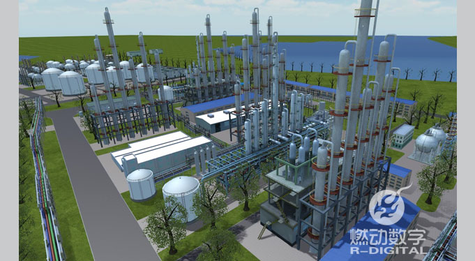 化工企業廠區三維動畫